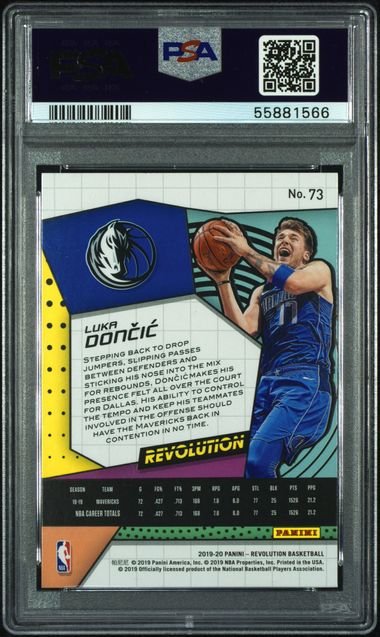 2019 PANINI REVOLUTION #73 LUKA DONCIC PSA 10