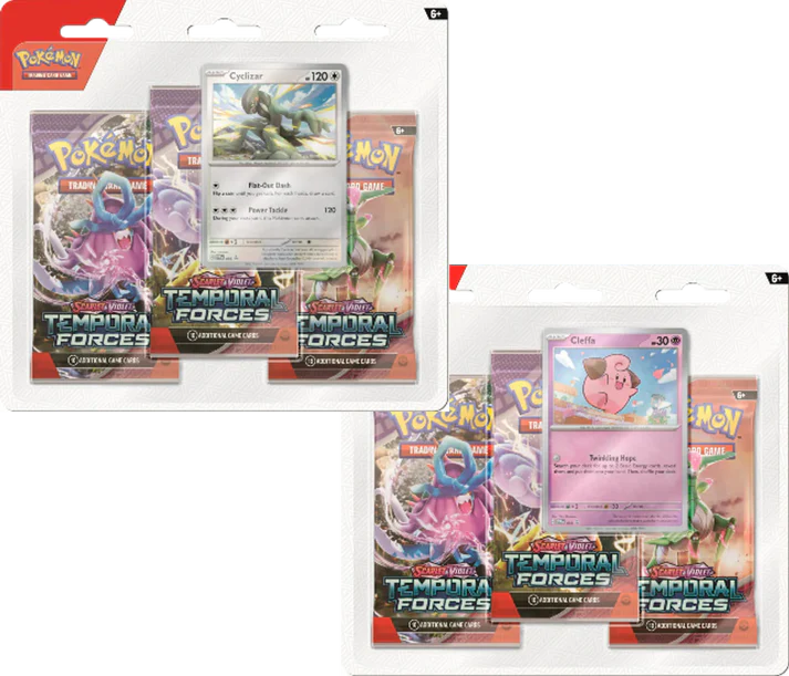 Pokémon - Scarlet & Violet - Temporal Forces - 3 Pack Blister