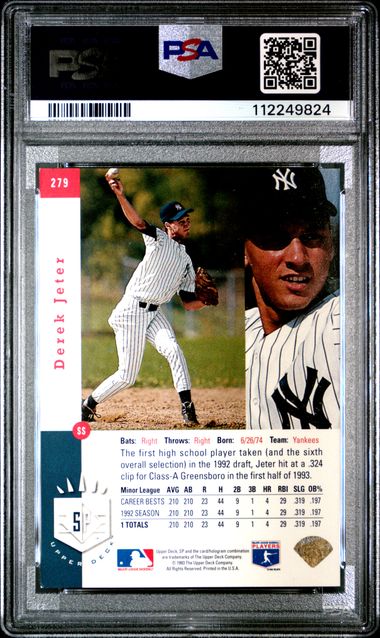 1993 SP #279 DEREK JETER FOIL PSA 7