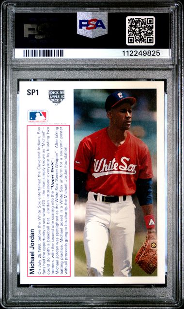 1991 UPPER DECK #SP1 MICHAEL JORDAN PSA 8