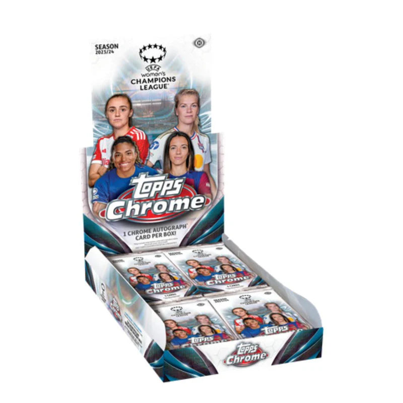 2023/24 Topps Chrome UEFA Women's Champions League Soccer Hobby Box - SEALED