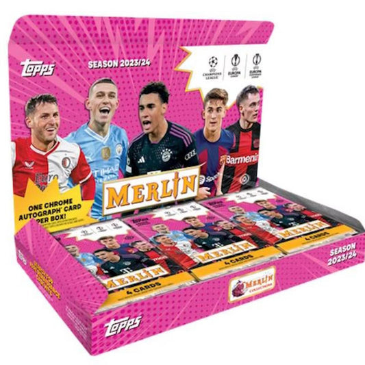 2023-24 Topps Merlin Chrome Soccer Hobby Box - SEALED