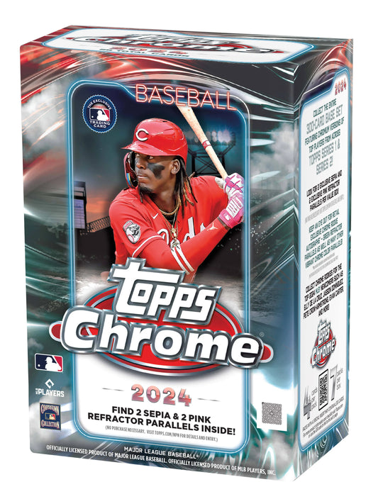 2024 Topps Chrome Baseball Blaster Box - FACTORY SEALED