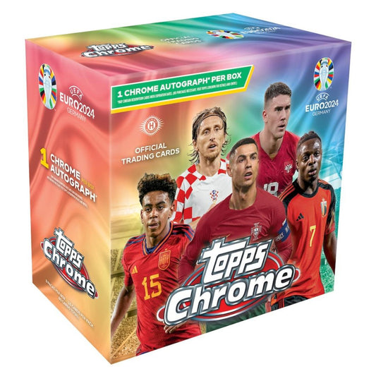 2023/24 Topps Chrome UEFA Euro Soccer Hobby Box - SEALED