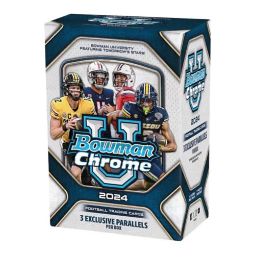 2024 Bowman University Chrome Football Blaster Box - SEALED