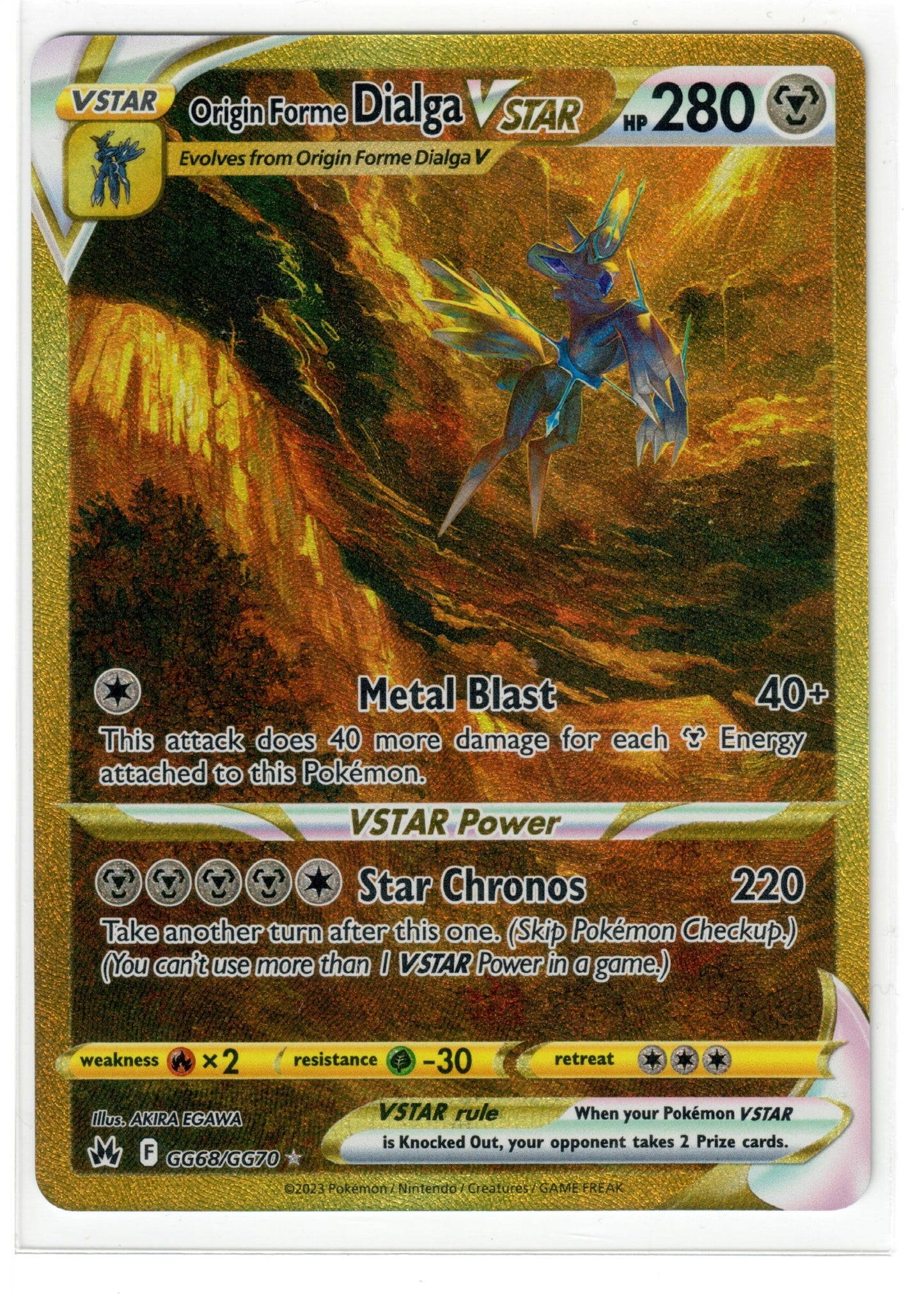 Origin Forme Dialga VSTAR (Secret) - Crown Zenith: Galarian Gallery (CRZ:GG)