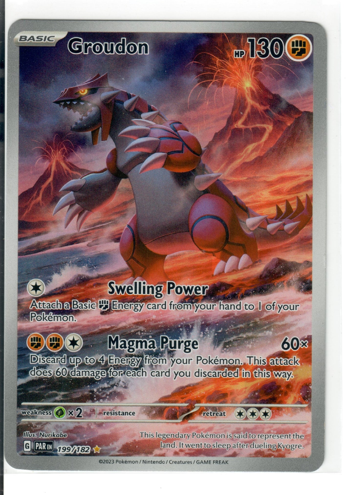 Groudon - 199/182 - SV04: Paradox Rift (PAR)