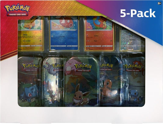 Kanto Friends Mini Tins 5-Pack - Miscellaneous Cards & Products (MCAP)