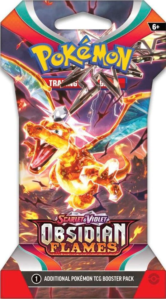 Obsidian Flames Sleeved Booster Pack - SV03: Obsidian Flames (OBF)