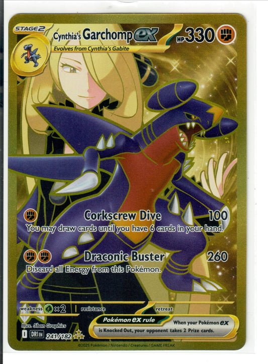 Cynthia's Garchomp ex - 241/182 - SV10: Destined Rivals (DRI)