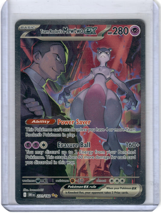 Team Rocket's Mewtwo ex - 231/182 - SV10: Destined Rivals (DRI)