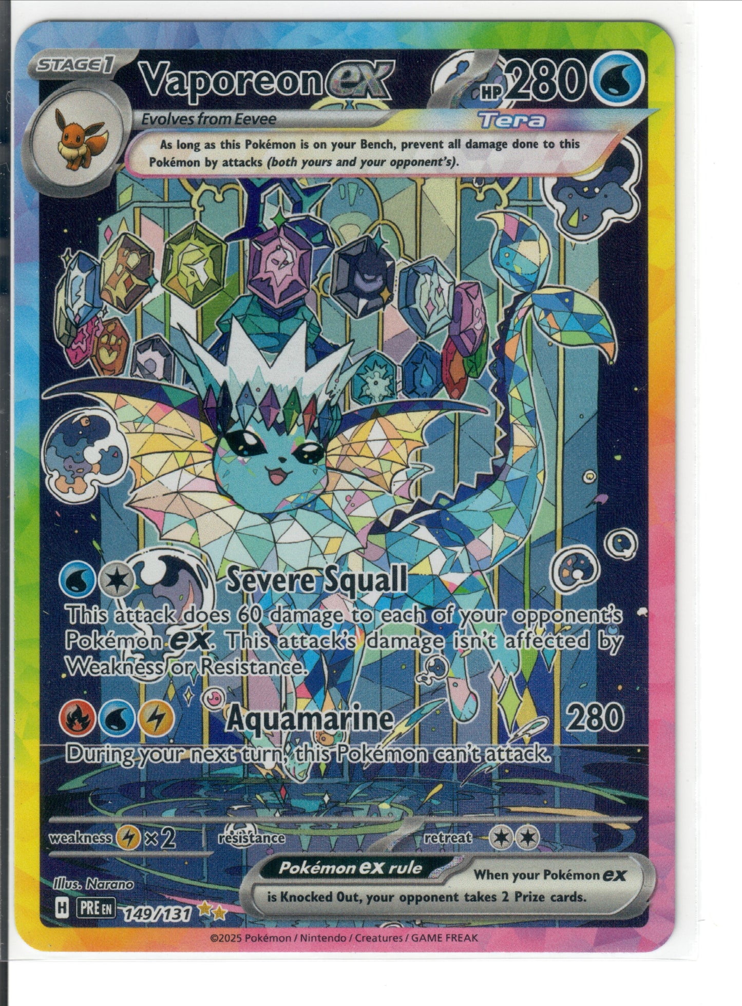 Vaporeon ex - 149/131 - SV: Prismatic Evolutions (PRE)