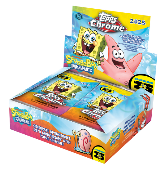 SpongeBob Chrome 25th Anniversary Hobby Box (Topps 2025)